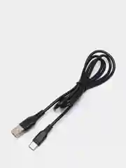 Кабель USB Denmen Micro USB/ Type-C/ Lightning, 2.4A, Fast Charge