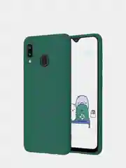 Зеленый чехол силиконовый Samsung A01,  A10, A21, A31, A41, A71