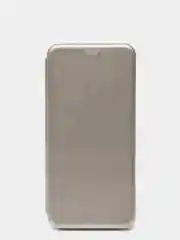 Серебряный чехол-книжка Xiaomi Poco X3 NFC/Poco X3 Pro (Сяоми Поко Х3 НФС/Х3 Про)