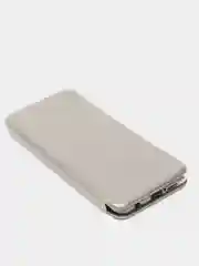 Серебряный чехол-книжка Xiaomi Poco X3 NFC/Poco X3 Pro (Сяоми Поко Х3 НФС/Х3 Про)