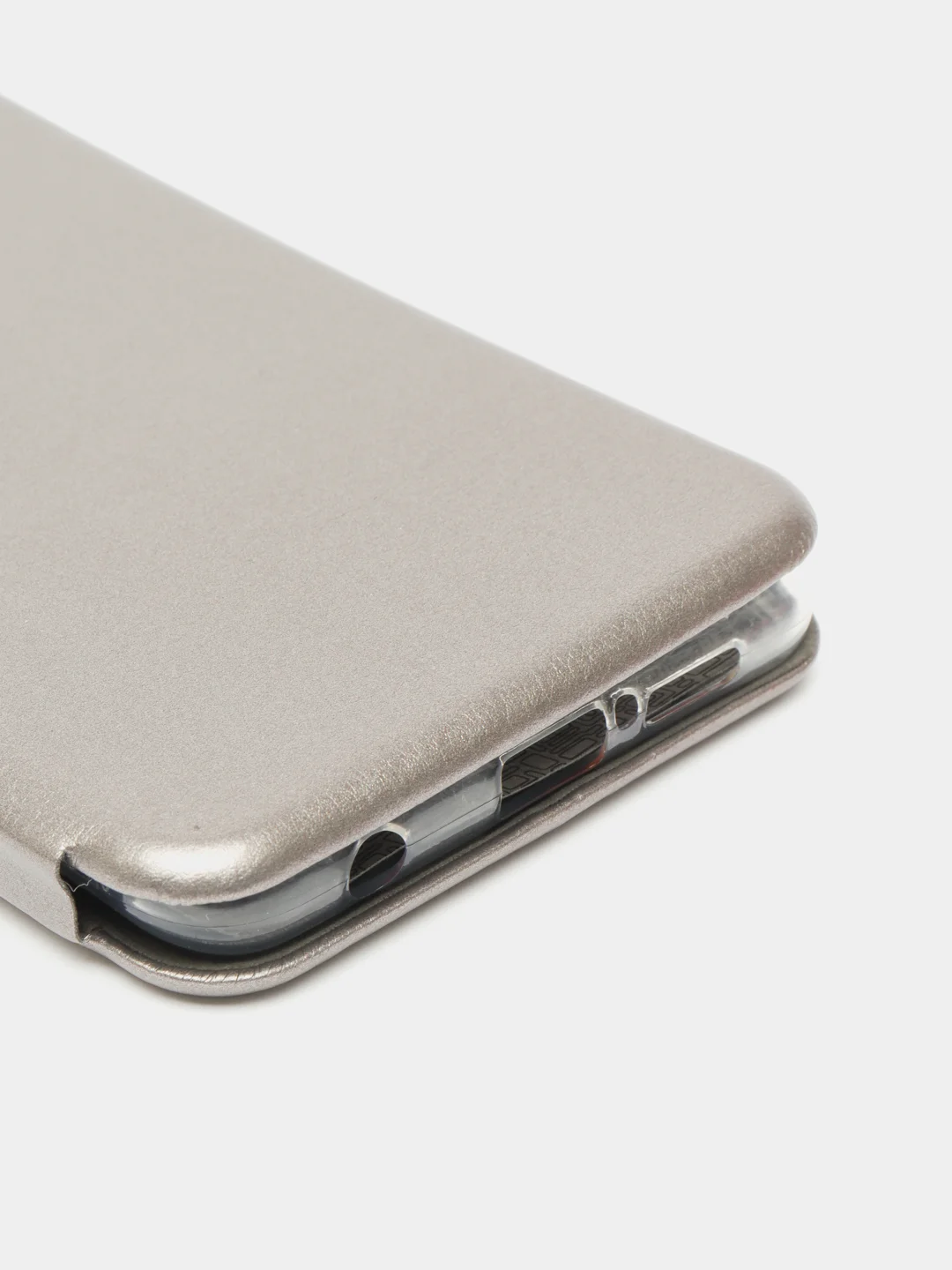 Серебряный чехол-книжка Xiaomi Poco X3 NFC/Poco X3 Pro (Сяоми Поко Х3 НФС/Х3 Про)