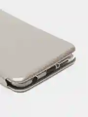 Серебряный чехол-книжка Xiaomi Poco X3 NFC/Poco X3 Pro (Сяоми Поко Х3 НФС/Х3 Про)