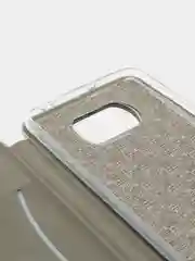 Серебряный чехол-книжка Xiaomi Poco X3 NFC/Poco X3 Pro (Сяоми Поко Х3 НФС/Х3 Про)