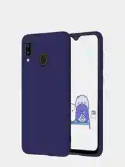 Темно-синий чехол силиконовый Samsung A01,  A10, A21, A31, A41, A71