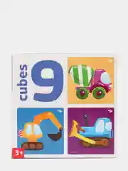 Кубики Baby Toys "На стройке", без обклейки, 9 штук
