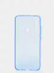 Голубой чехол Xiaomi Redmi Note 8, Note 8 2021, Редми Нот 8 прозрачный плотный неоновый с оттенком