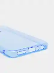 Голубой чехол Xiaomi Redmi Note 8, Note 8 2021, Редми Нот 8 прозрачный плотный неоновый с оттенком