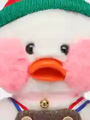 Белый игрушка мягка  "Утка Lalafanfan"