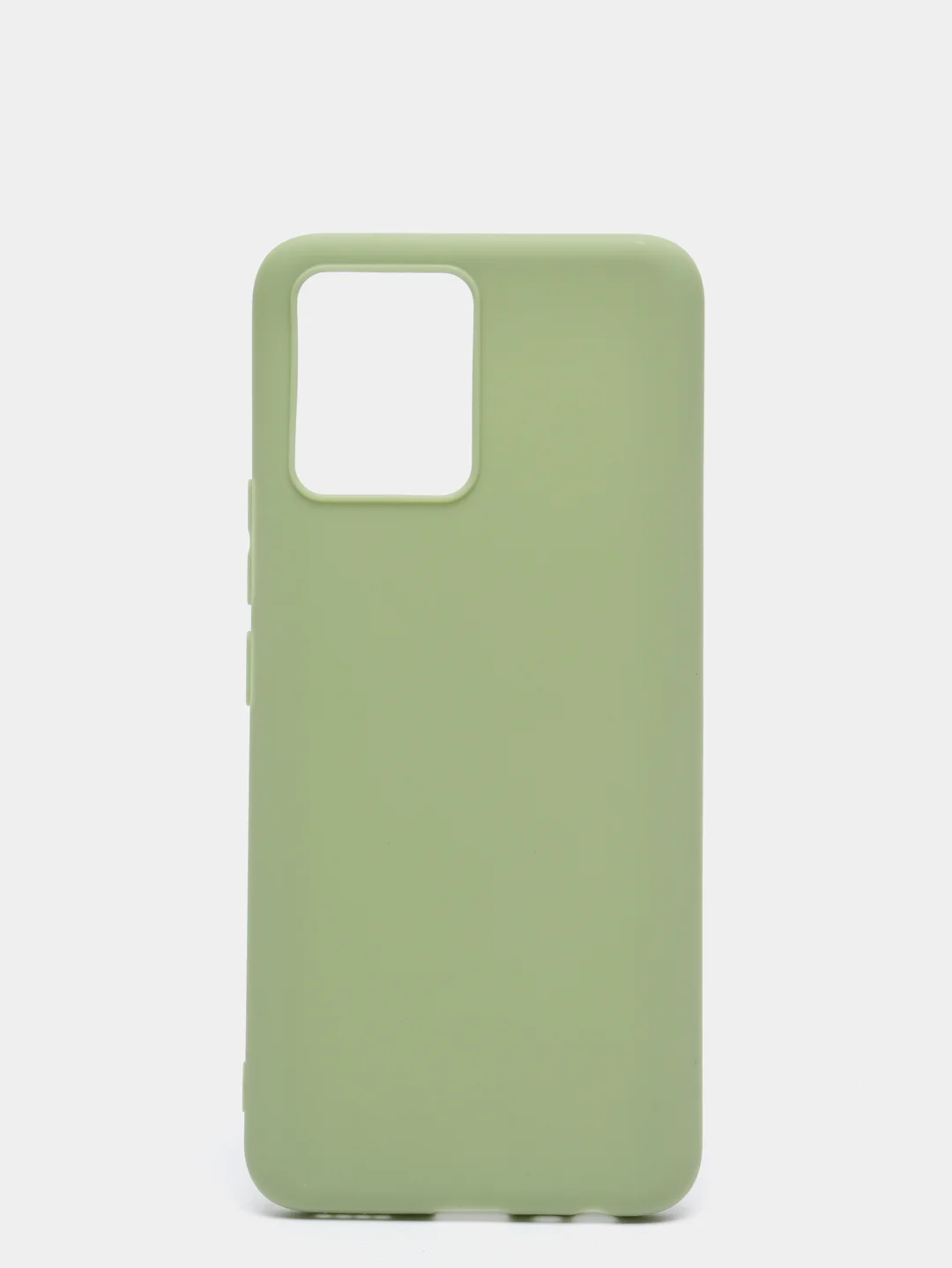 Приглушённый хаки чехол Realme 8 / 8 Pro, силиконовый матовый, soft touch