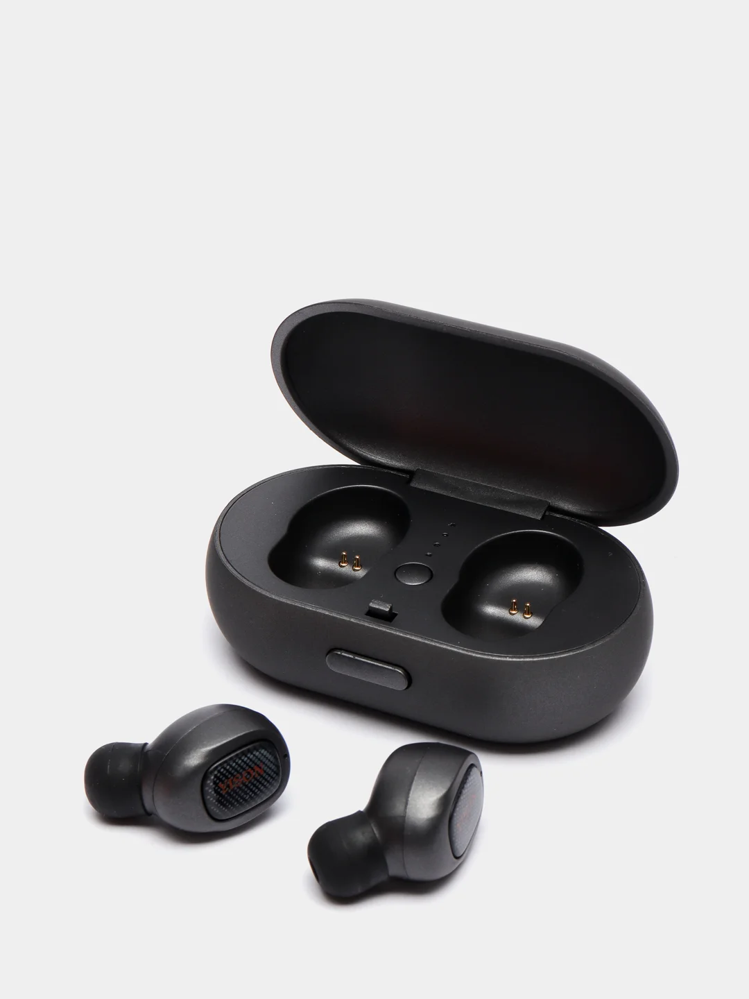 Черный беспроводные Bluetooth-наушники вакуумные, с зарядным чехлом, TWS, T1