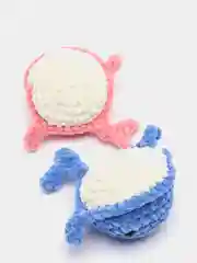 Парная игрушка "WHALES IN LOVE" ручной работы, 15 см