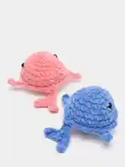 Парная игрушка "WHALES IN LOVE" ручной работы, 15 см