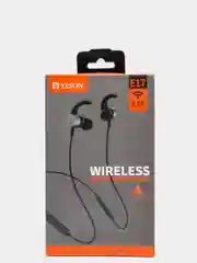 Черный наушники беспроводные, вакуумные, Bluetooth, TWS, с шейным шнурком, Е17