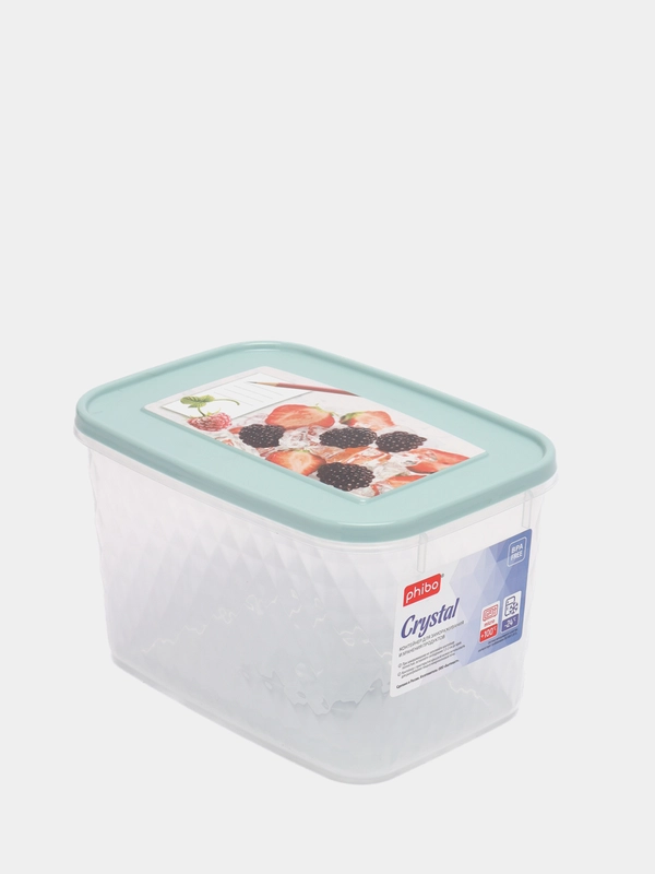 Контейнер для замораживания и хранения продуктов, с декором "Кристалл", 1,7 л