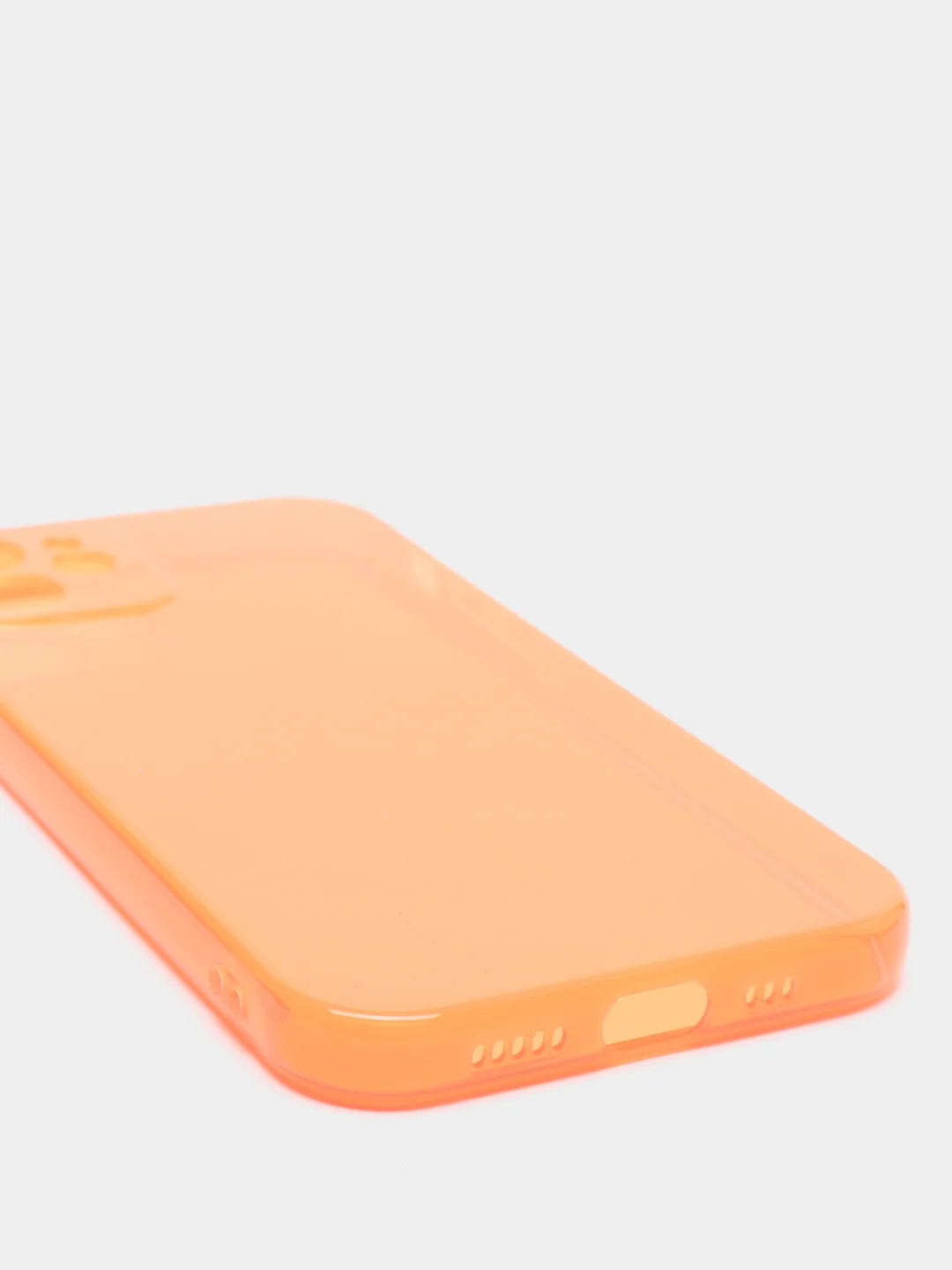 Оранжевый яркий силиконовый чехол iPhone XR, 11, 12 Mini, 12 Pro, 12 Pro Max
