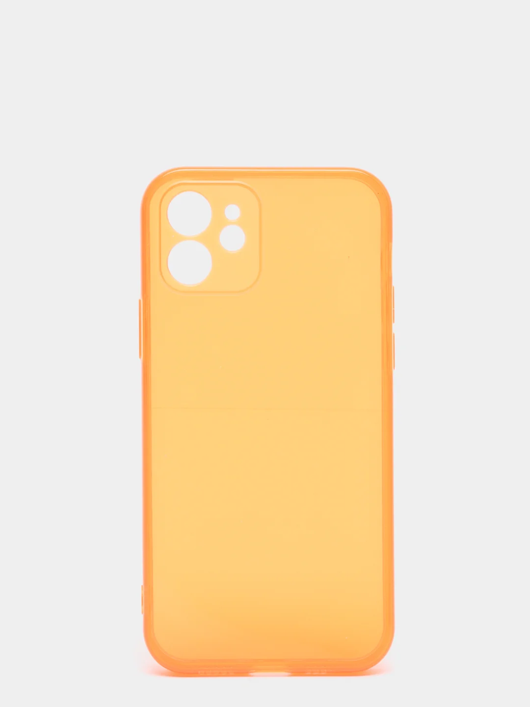 Оранжевый яркий силиконовый чехол iPhone XR, 11, 12 Mini, 12 Pro, 12 Pro Max