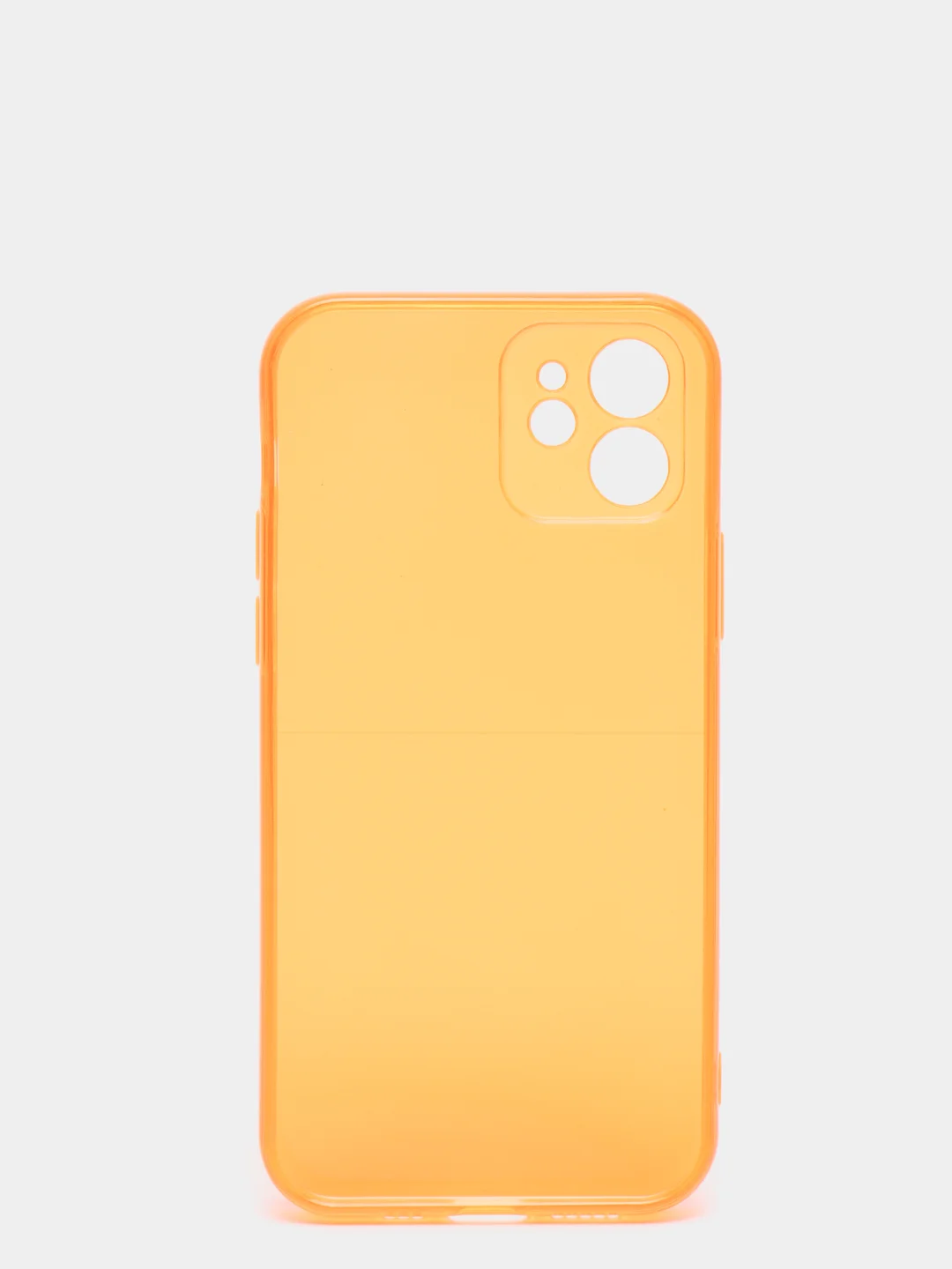 Оранжевый яркий силиконовый чехол iPhone XR, 11, 12 Mini, 12 Pro, 12 Pro Max