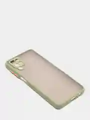 Лесной зеленый чехол на Samsung Galaxy (Галакси) A12, M12, пластиковый, матовый, с цветными кнопками