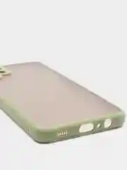 Лесной зеленый чехол на Samsung Galaxy (Галакси) A12, M12, пластиковый, матовый, с цветными кнопками