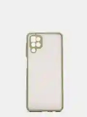 Лесной зеленый чехол на Samsung Galaxy (Галакси) A12, M12, пластиковый, матовый, с цветными кнопками