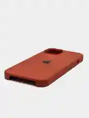 Коричневый чехол Silicone Case для iPhone 13 / 13 Pro / 13 Pro Max с открытым низом