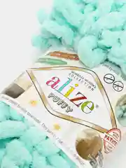 Бирюзовый пряжа Alize Puffy