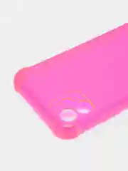 Красный силиконовый прозрачный противоударный, неоновый чехол для iPhone 11 / 12 с защитой камеры