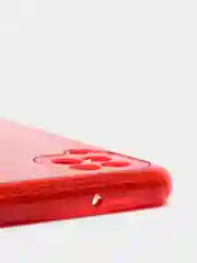 Красный чехол Samsung Galaxy A22 4G, M22, Самсунг Галакси А22 4G, М22 блестящий с защитой камеры