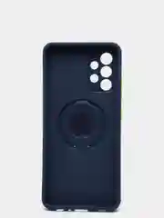 Темно-синий чехол Samsung Galaxy A32 4G, Самсунг Галакси А32, силиконовый, с кольцом-держателем