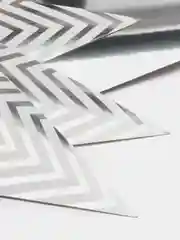 Серебряный гирлянда растяжка флажки