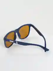 Синий меланж очки солнцезащитные с чехлом и салфеткой, унисекс