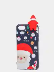 Синий чехол "Happy New Year" 2 для iPhone 6/6s 7/8 Plus XR XS 11 Pro 12 Pro mini