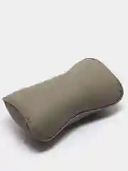 Серый подушка на подголовник из экокожи