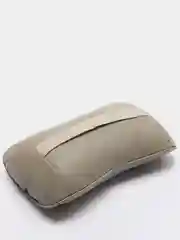 Серый подушка на подголовник из экокожи