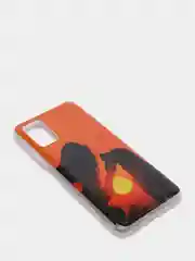 Рыжий чехол Samsung Galaxy A03s силиконовый с рисунком (Самсунг Галакси А03с)