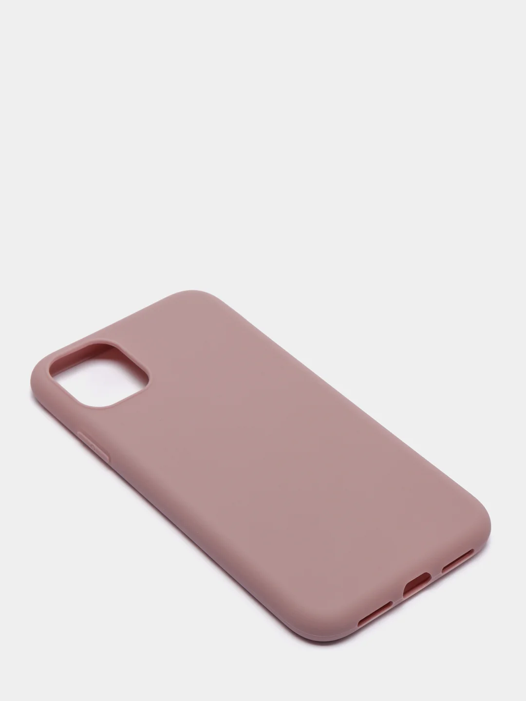 Серебряный чехол для iPhone (Айфон) 11 силиконовый, синий