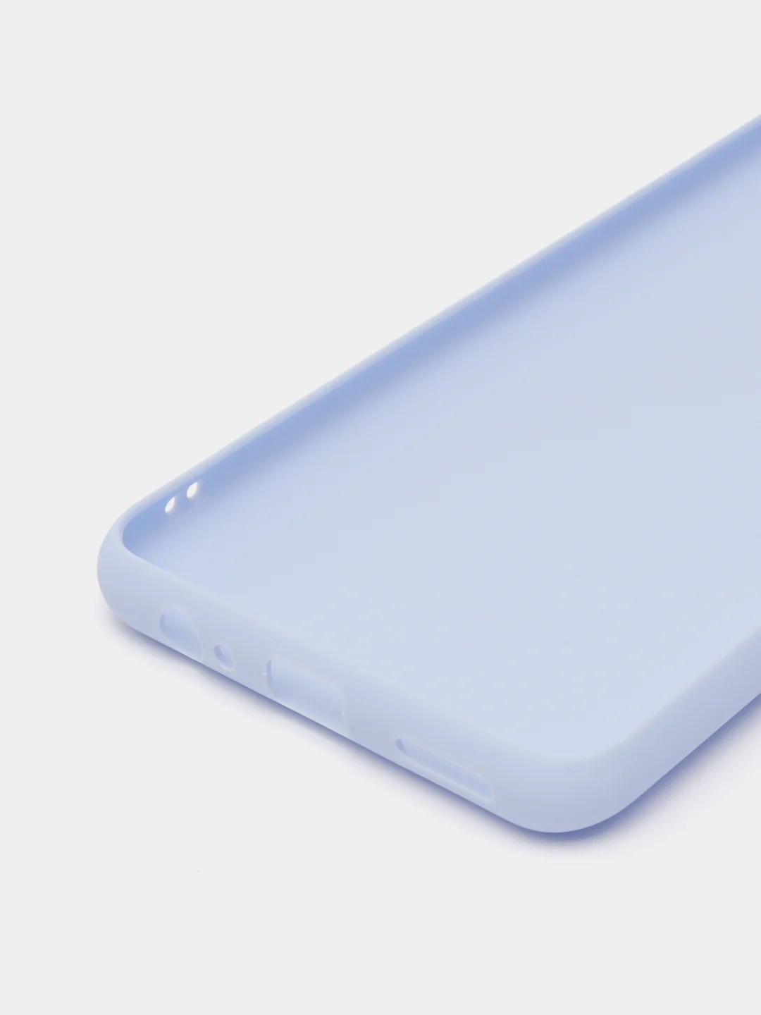 Голубой чехол силиконовый Huawei P Smart 2021 (Хуавей П Смарт 2021) с защитой камеры