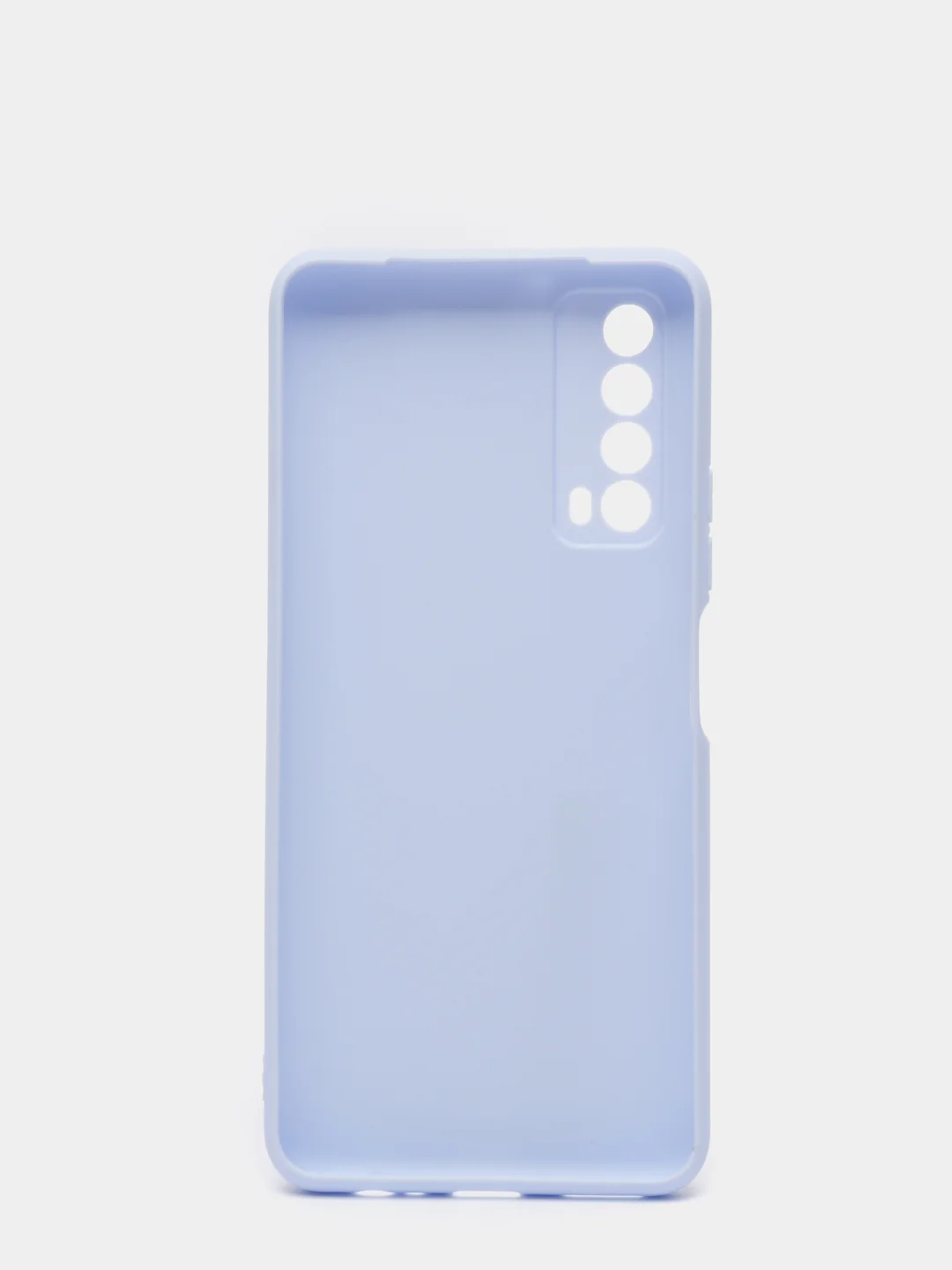 Голубой чехол силиконовый Huawei P Smart 2021 (Хуавей П Смарт 2021) с защитой камеры