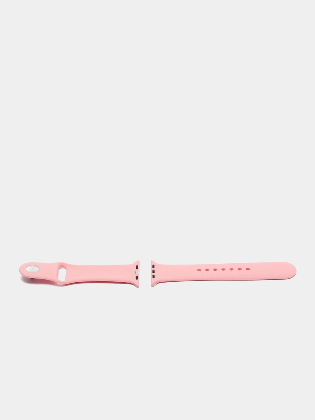 Розовый ремешок, силиконовый, цветной, для Apple Watch, 38, 40, 42, 44, 45, 49 мм