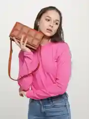 Коричневый сумка Женская/Кросс Боди/на Плечо/Мини/Повседневная/Маленькая