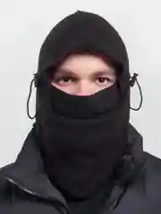 Черный флисовая балаклава