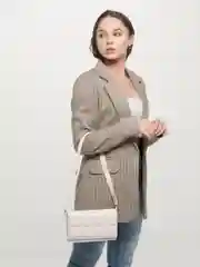 Белый сумка Женская/Кросс Боди/на Плечо/Мини/Повседневная/Маленькая