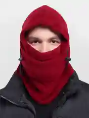 Багровый флисовая балаклава