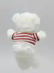 Белый мягкая игрушка медведь с гирляндой