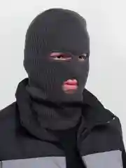 Серый балаклава вязанная, унисекс, 20 цветов
