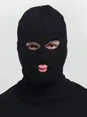 Черный балаклава акриловая теплая 3 цвета
