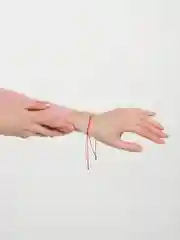 Аметистовый браслет/ красная нить / браслет с подвеской
