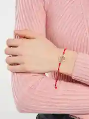 Багровый браслет/ красная нить / браслет с подвеской