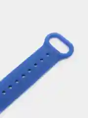 Синий силиконовый ремешок для Xiaomi Mi Band 5 / Mi Band 6, Сяоми Ми Банд 5 / Ми Банд 6