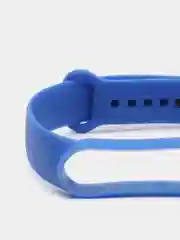 Синий силиконовый ремешок для Xiaomi Mi Band 5 / Mi Band 6, Сяоми Ми Банд 5 / Ми Банд 6